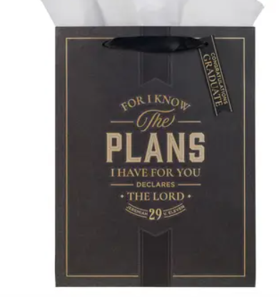 Gift Bag LG Portrait I Know the Plans Jer. 29:11
