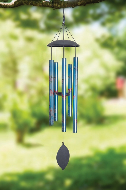 Metal Windchime - Blue Butterfly