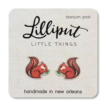 Red Squirrel Earrings