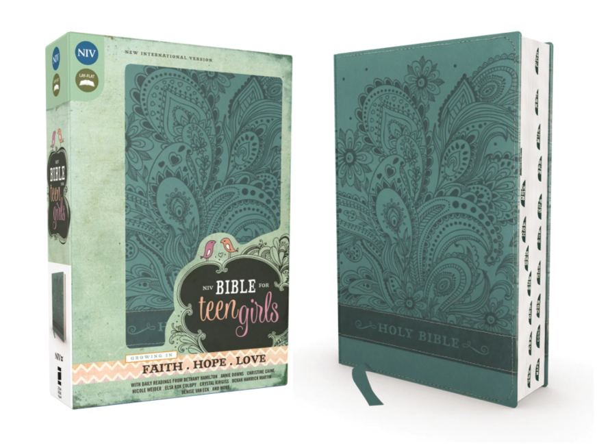 NIV Bible For Teen Girls Leathersoft Blue Thumb