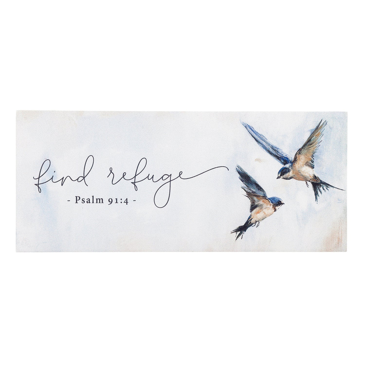 Faithworks Under His Wing Collection Stick Sign – Tabletop Décor
