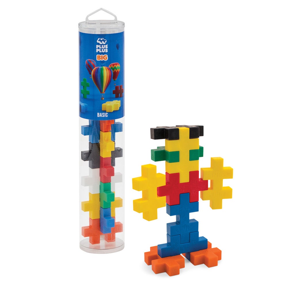 Plus-Plus BIG Tube- 15 pc Basic Mix
