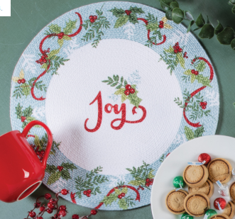 Kay Dee Kitchen Designs Christmas Morning Braided Placemat