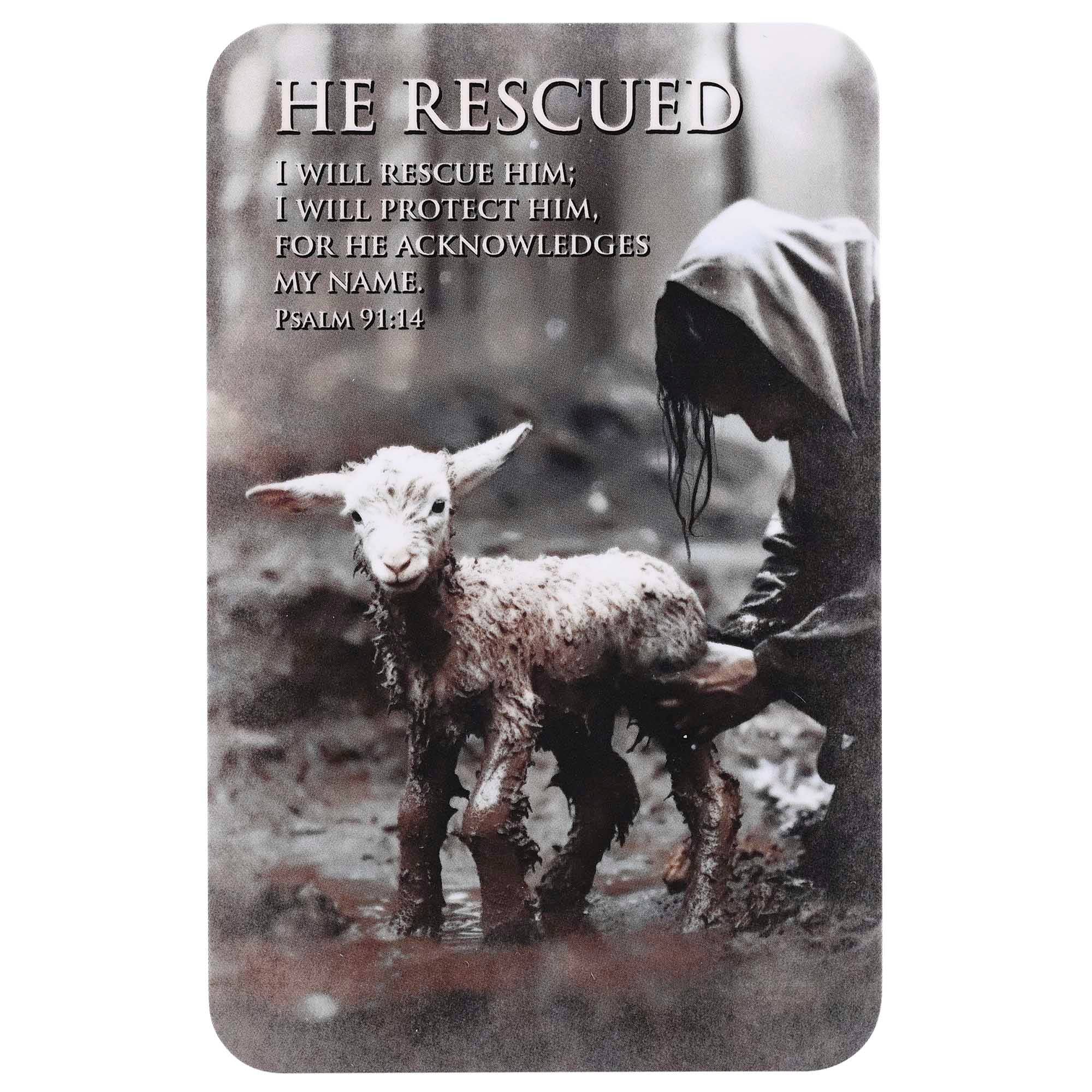 Pocketcard He Rescued Ps. 91:14