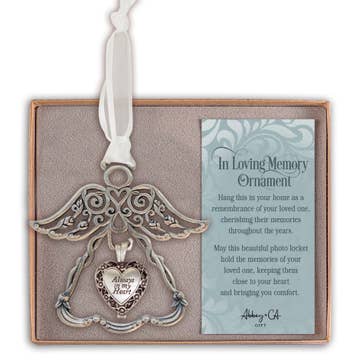 Memorial Angel Locket Ornament
