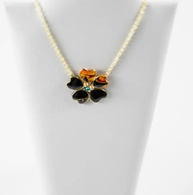Black Afrocentric Textile Necklace