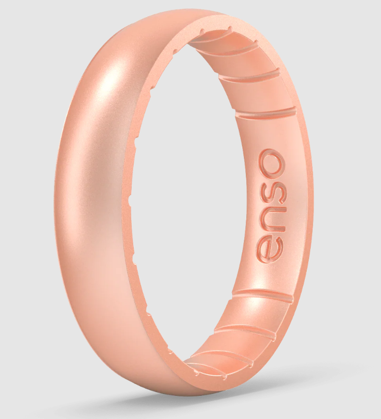 Elements Classic Thin Silicone Ring - Rose Gold - 6
