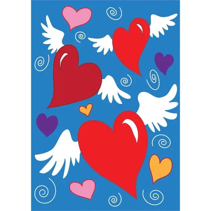 Classical Hearts Garden Flag