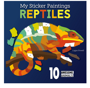 My Sticker Paintings: Reptiles
