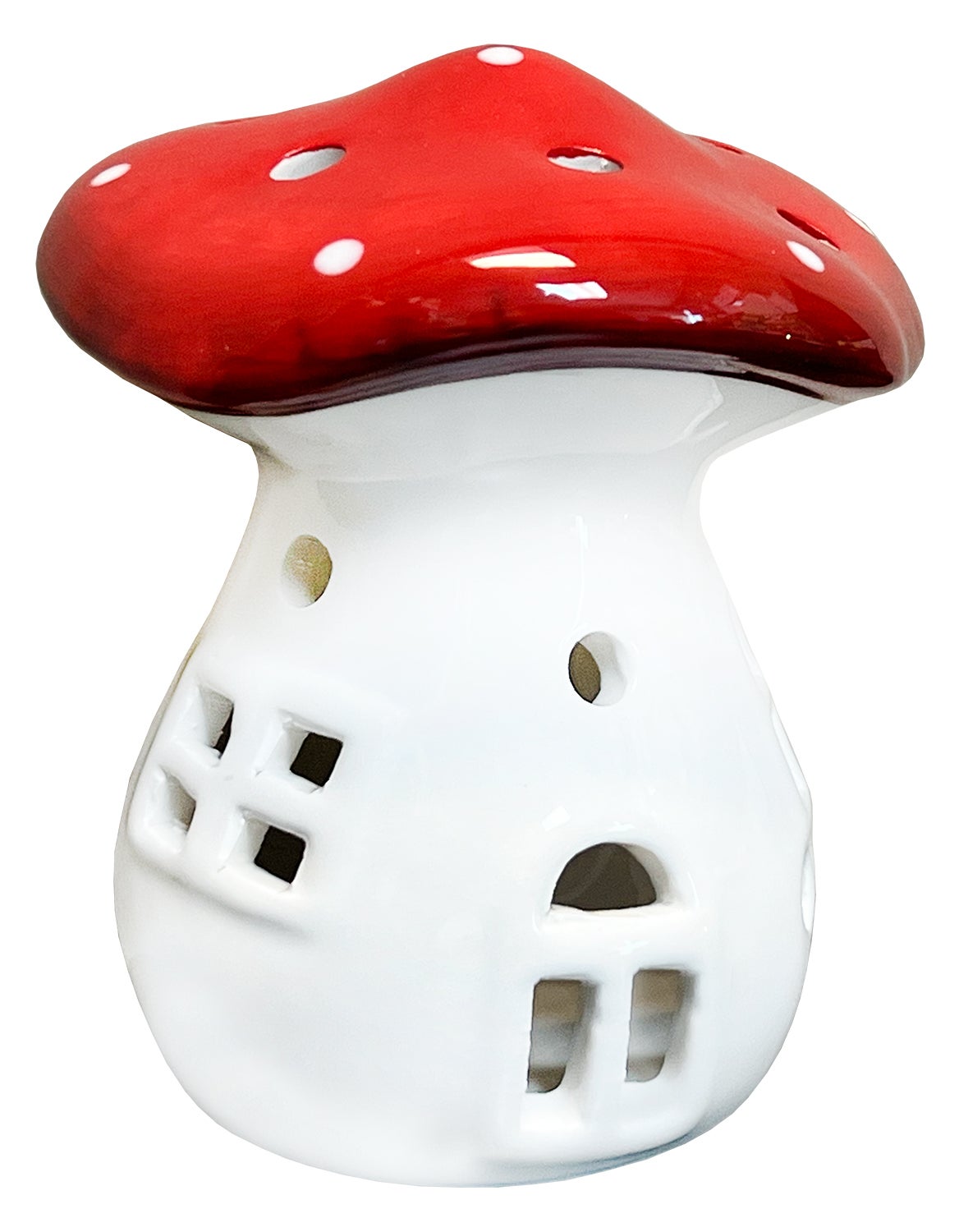 Mushroom Luminary W/ Flameless Candle