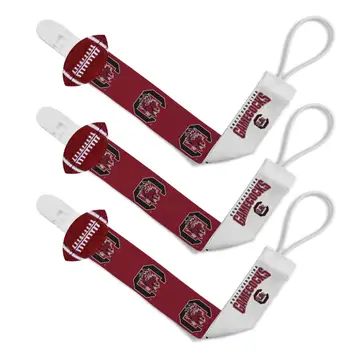 South Carolina Gamecocks - Pacifier Clip 3-Pack