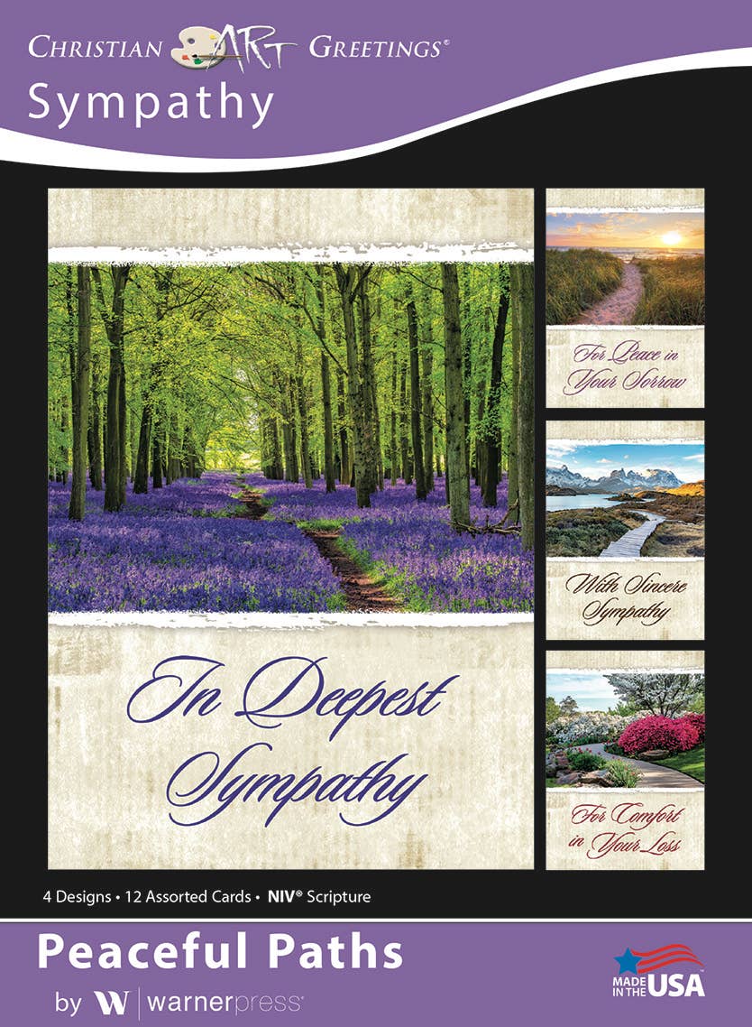 Warner Press - Greeting Card Box - Sympathy - Peaceful Paths